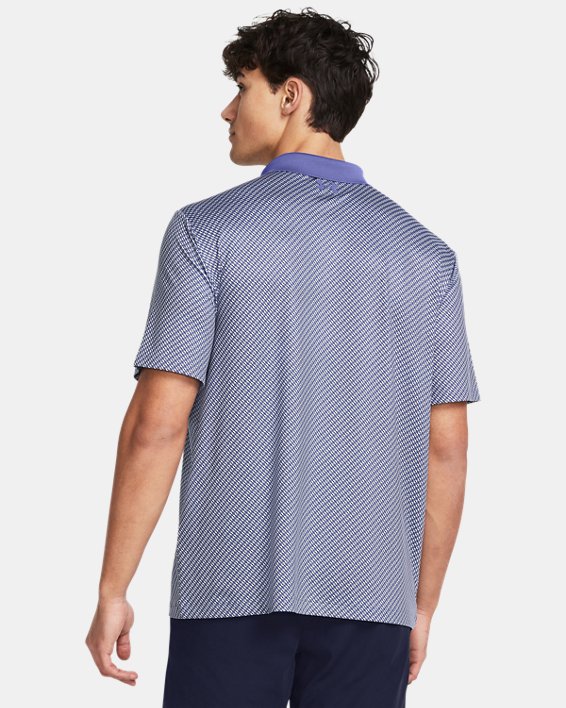 เสื้อโปโล UA Performance 3.0 Printed สำหรับผู้ชาย in Purple image number 1